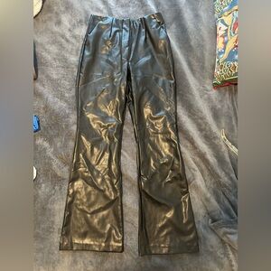 Abercrombie & Fitch Vegan Leather Black Pants
